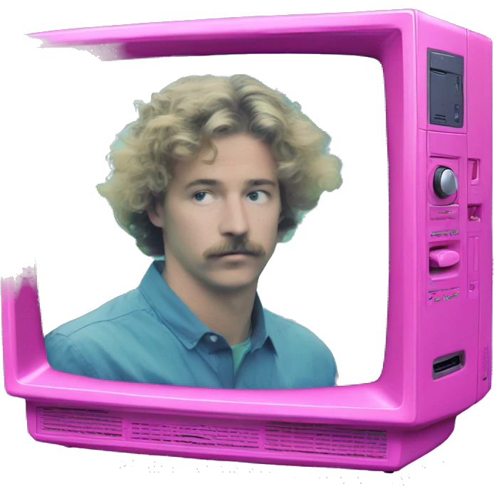vhs tv player vaporwave dolphin emoji