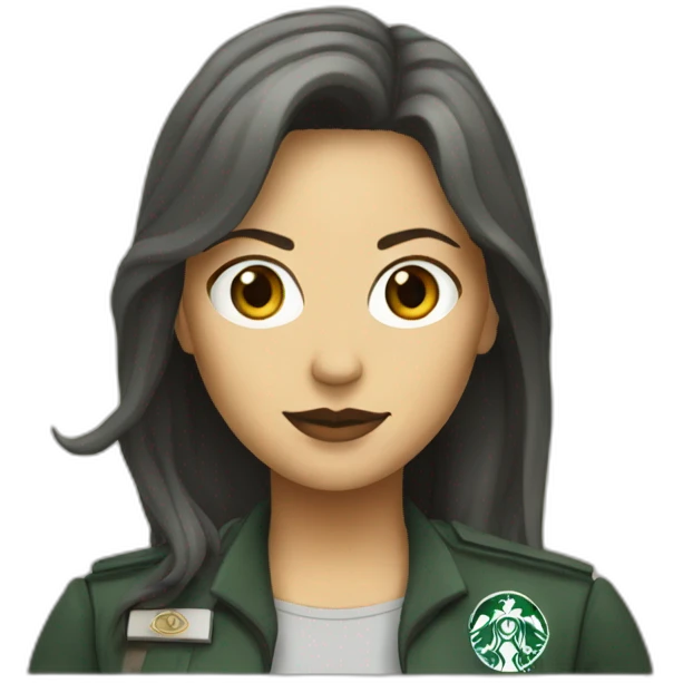Female Starbuck from bsg emoji