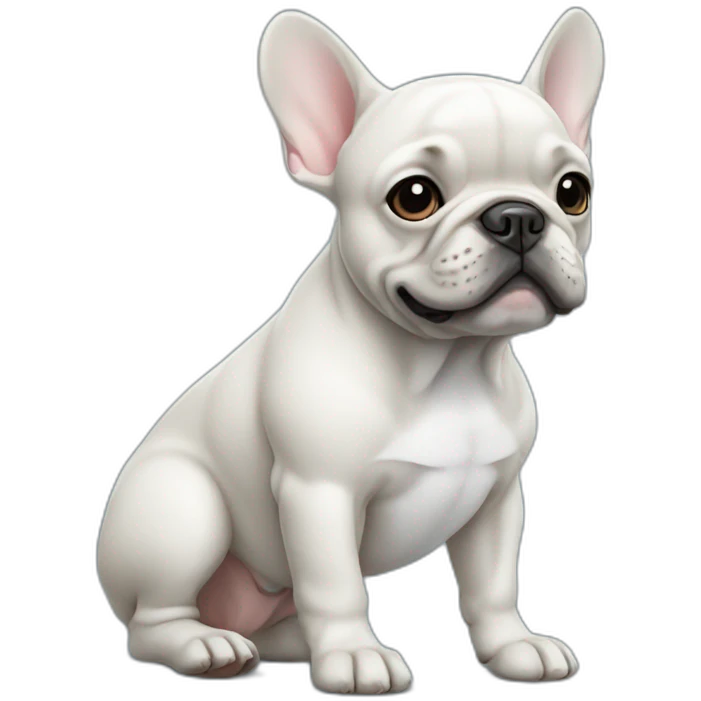 french bulldog blue emoji