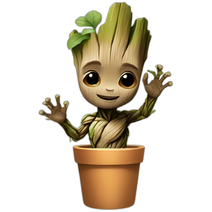 Baby groot approve emoji