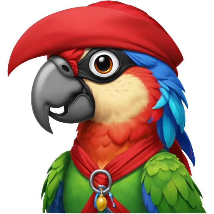 pirate and parrot emoji