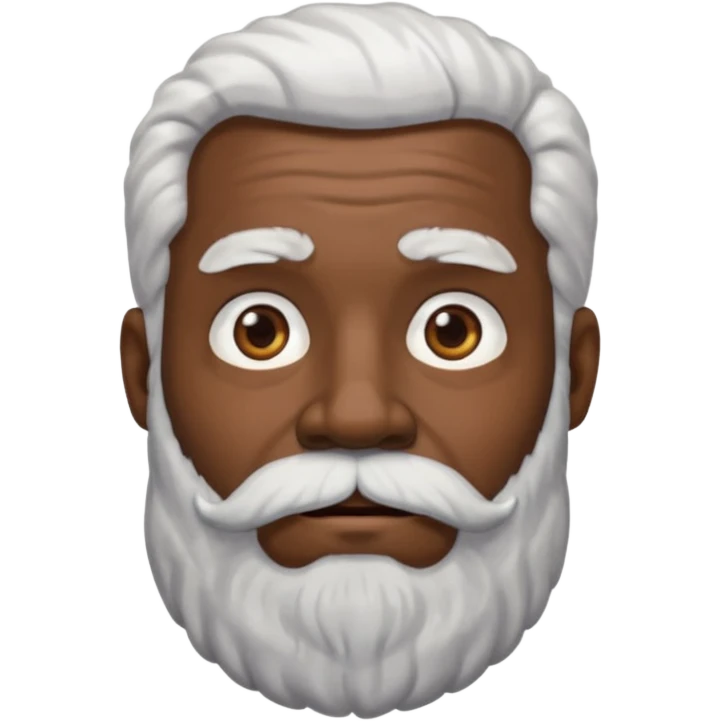 black like very black as a real nigga grandpa with white hear and a big bear wrinkled as fuck emoji
