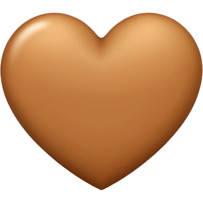 Light brown heart emoji