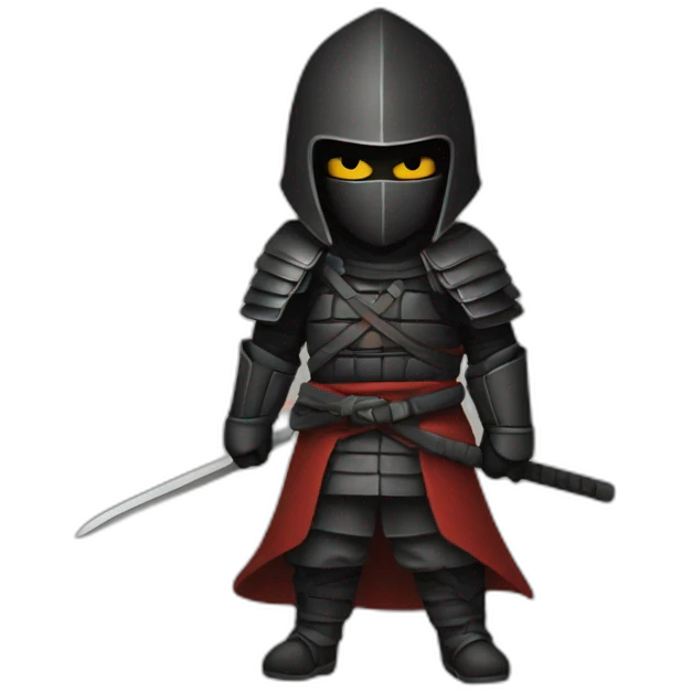 Samouraï black emoji