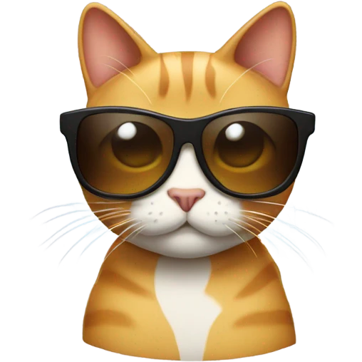Cat with sunglasses emoji