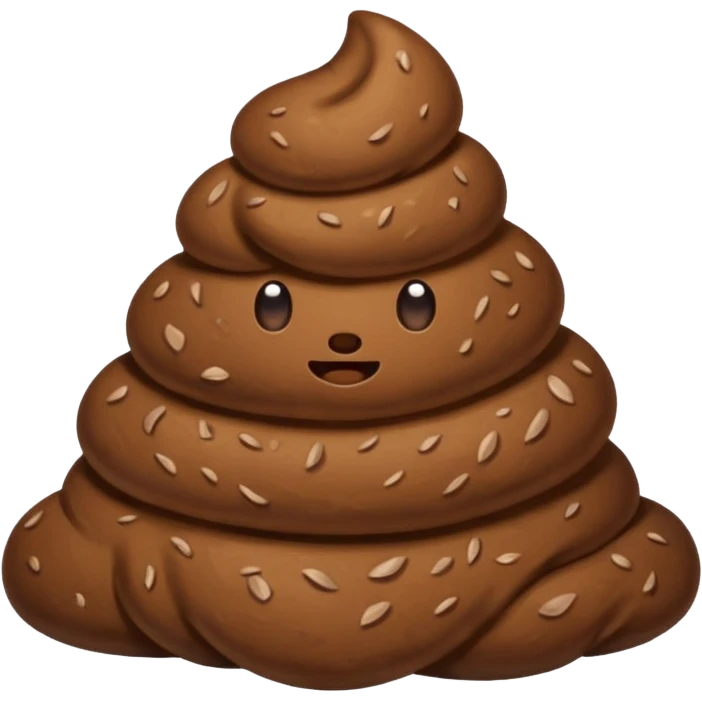 poop with no face emoji