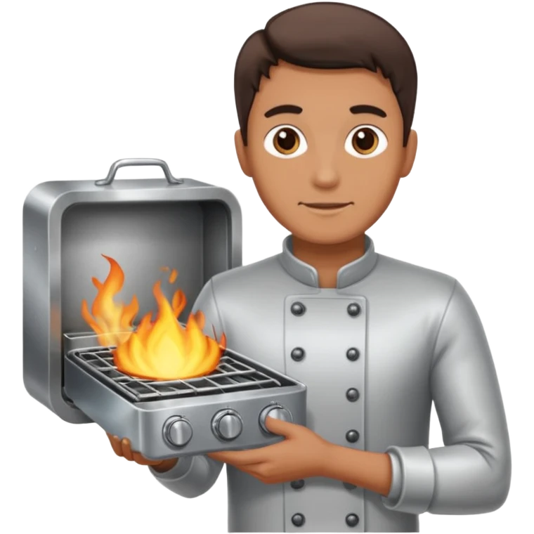 man holding Oven  emoji