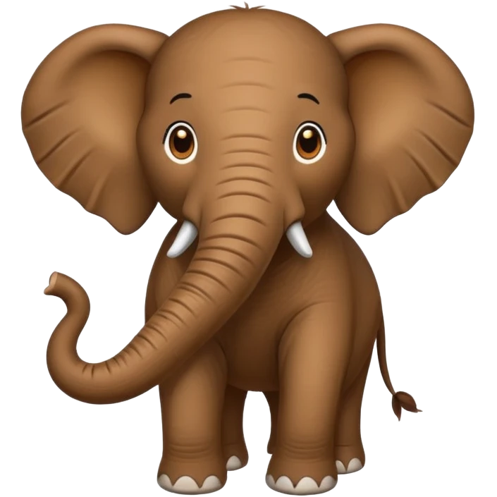 Elefante con cuerpo de coco emoji