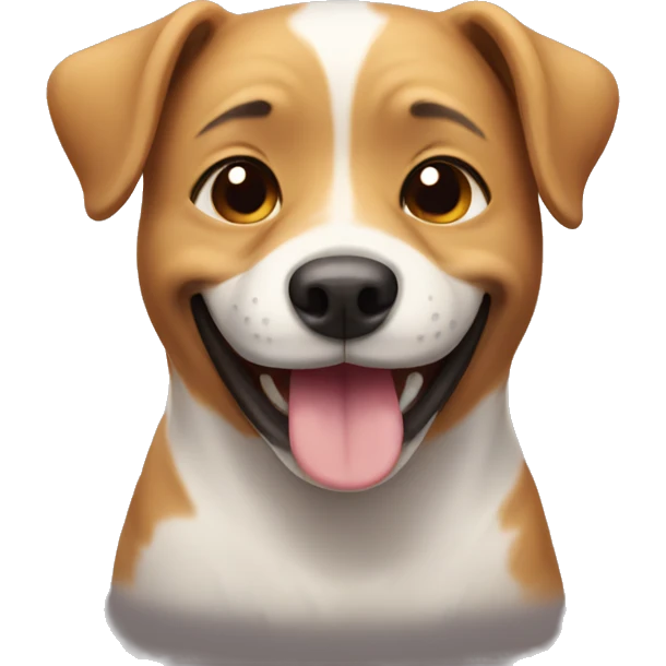 Dog smiling  emoji