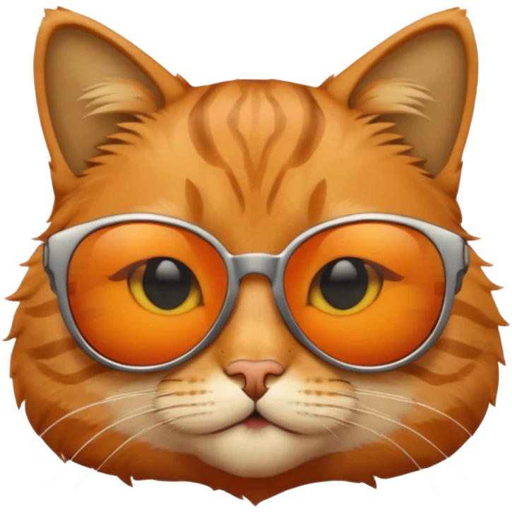 Cat wearing sunglasses emoji