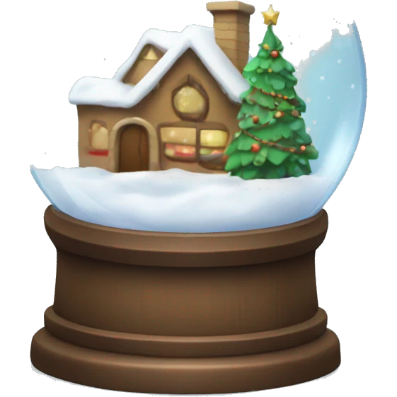 Christmas snowglobe emoji