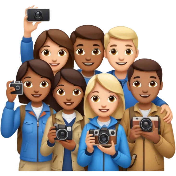 Tourists Taking Photo emoji