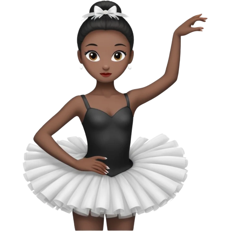 Black swan ballerina emojie emoji