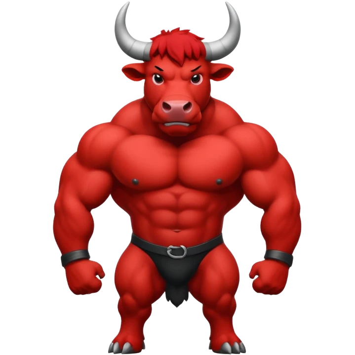 Black an white redbu only the bullll emoji