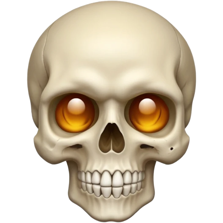 Una calavera combinado con el emoji de 🤨 emoji