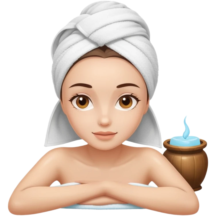 Chica en spa emoji