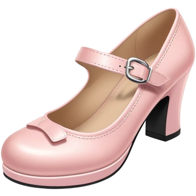 light pink mary jane shoes emoji