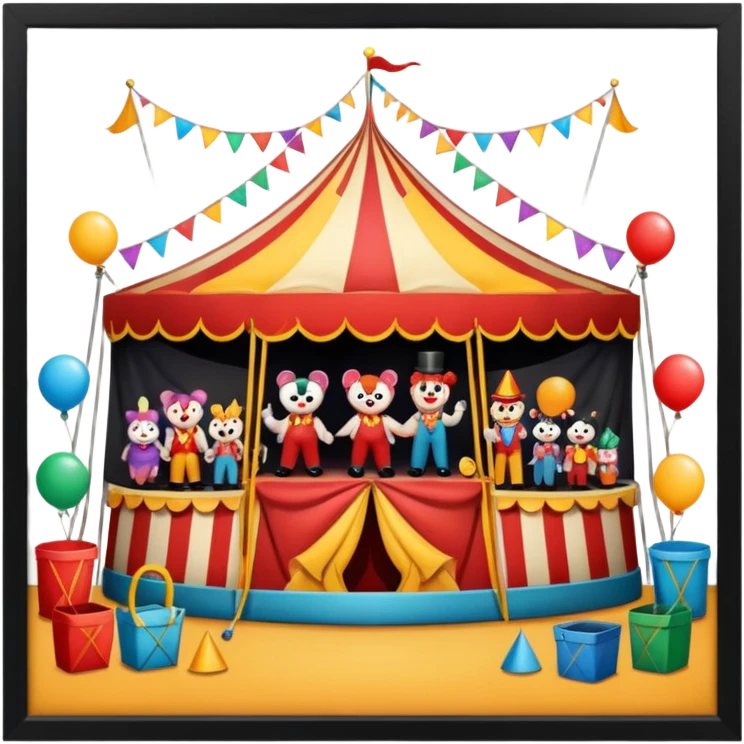 circus backstage emoji