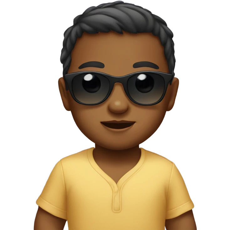 Baby wearing sunglasses emoji