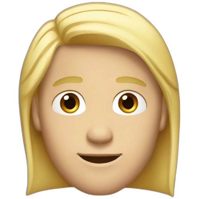 21 year guy with blonde straight hair emoji