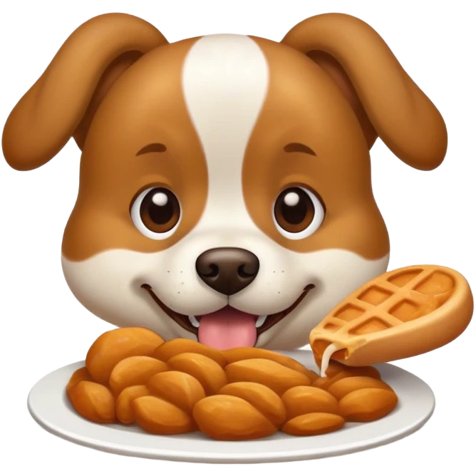 Dog eat emoji