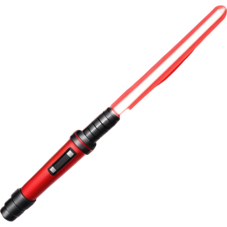 red lightsaber emoji