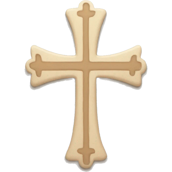 Beige cross emoji