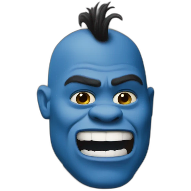 blue shrek emoji