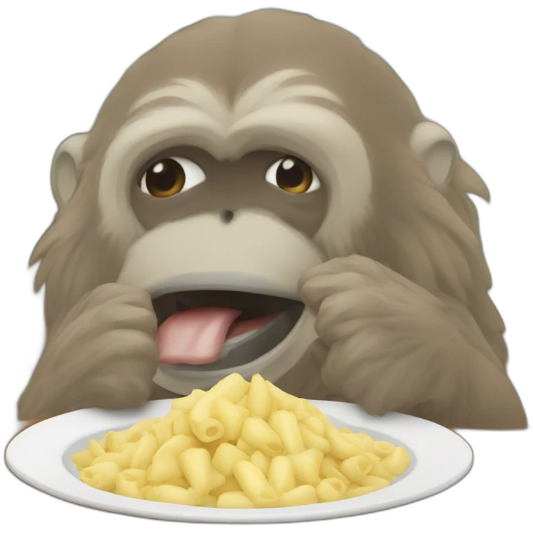 Singe qui mange du caca emoji