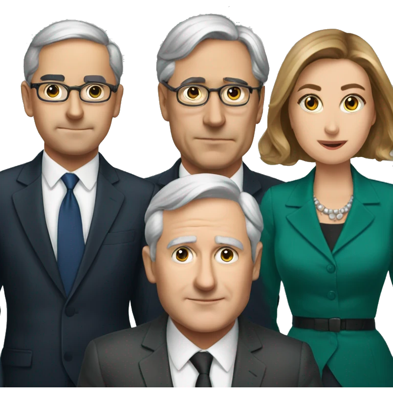prime minister and his secretaries emoji