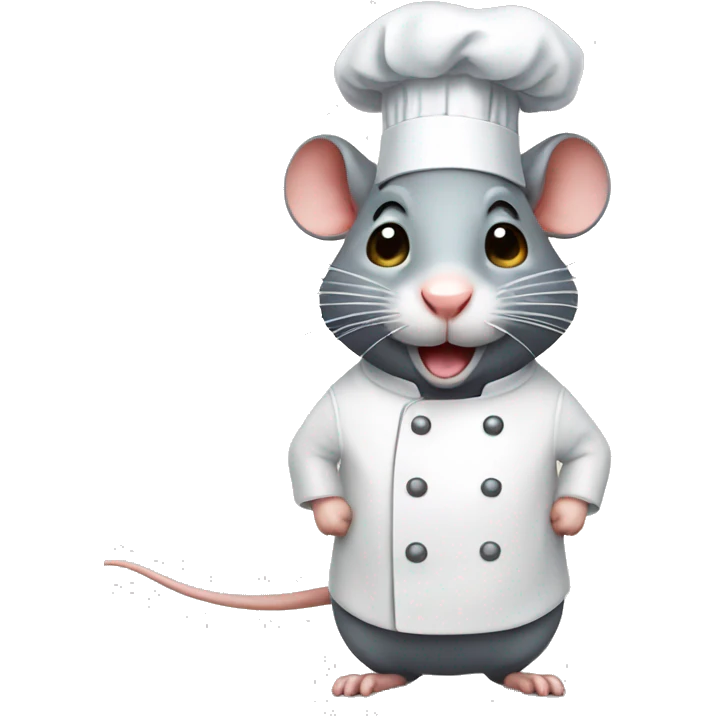 Rat with chef hat emoji