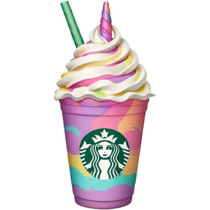 Starbucks unicorn Frappuccino  emoji