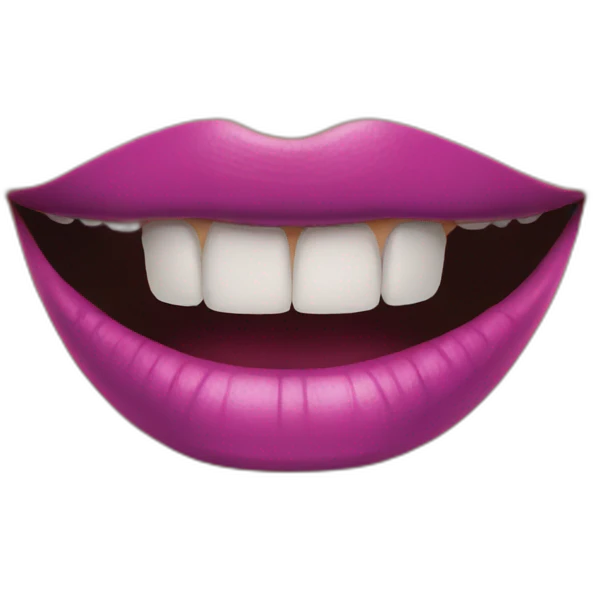 Joker smile lipstick emoji