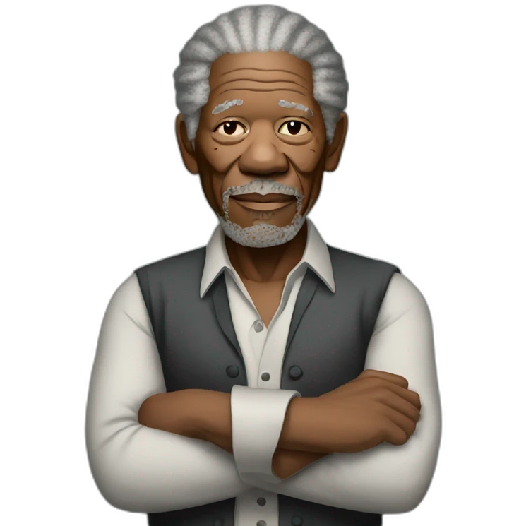 Morgan Freeman arms crossed emoji