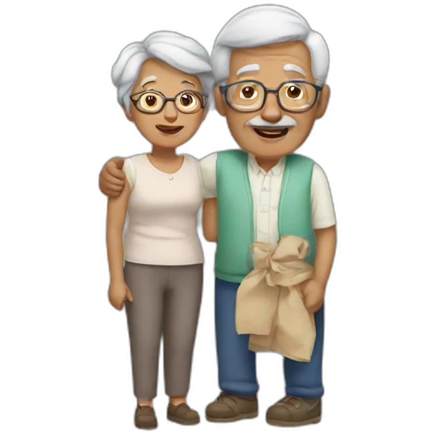 grandpa and grandma emoji