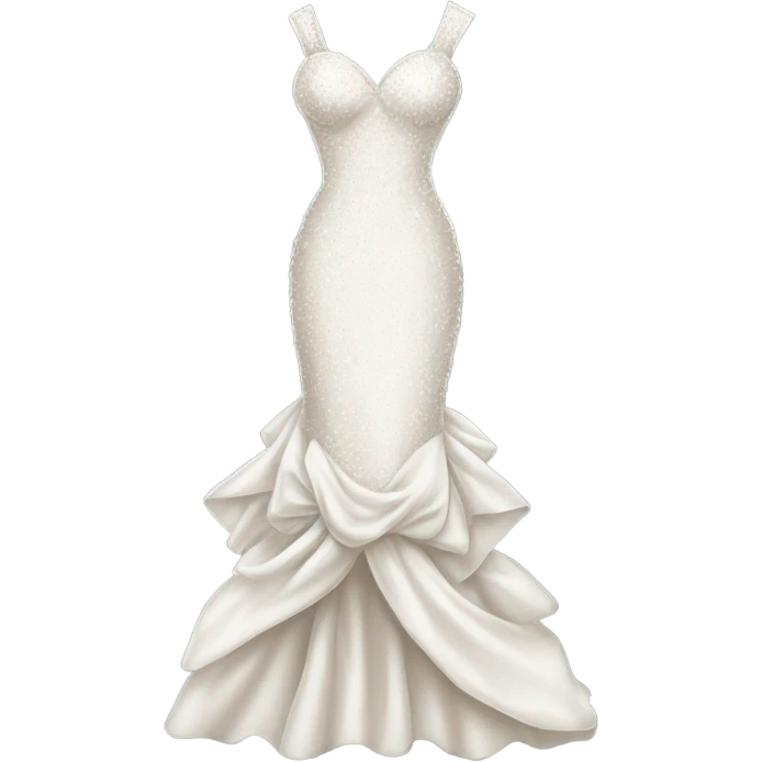 Highly detailed Marilyn monroe wedding dress emoji
