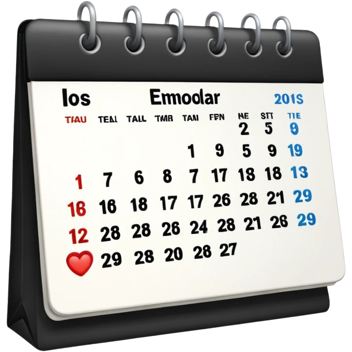 It’s On the calendar!  emoji