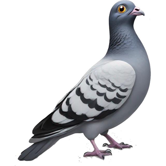 astonished pigeon emoji
