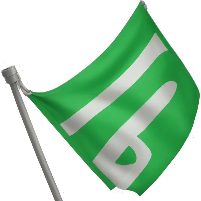 Green flag emoji