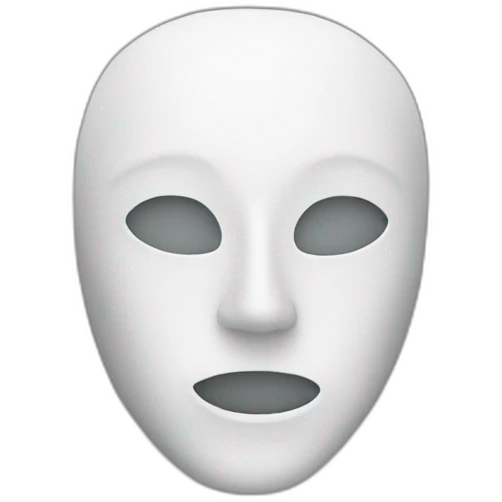 blank mask emoji