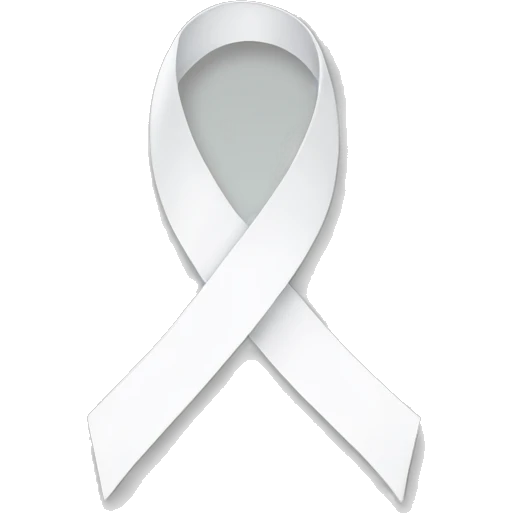 White ribbon emoji