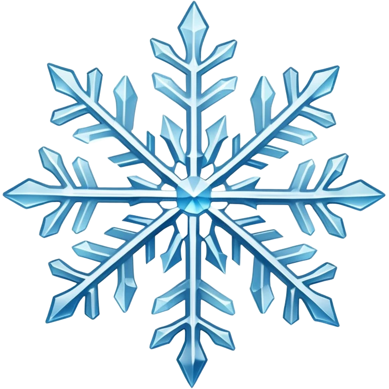 Snowflake with frost effect emoji
