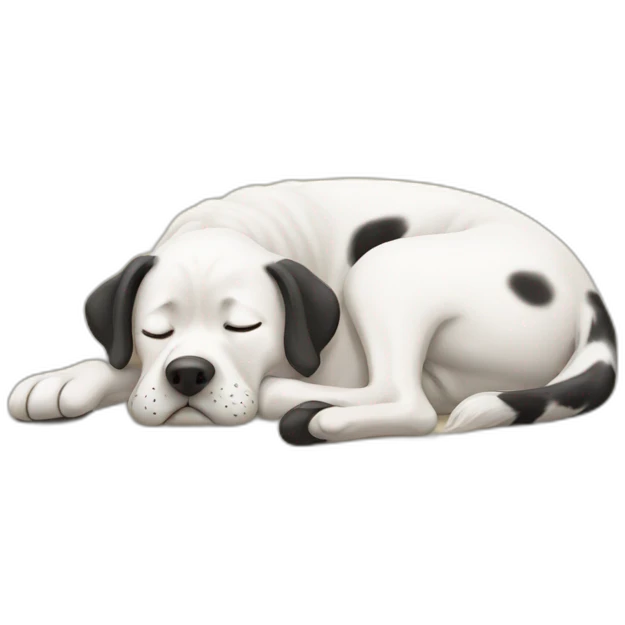Dalmatiner sleeping emoji