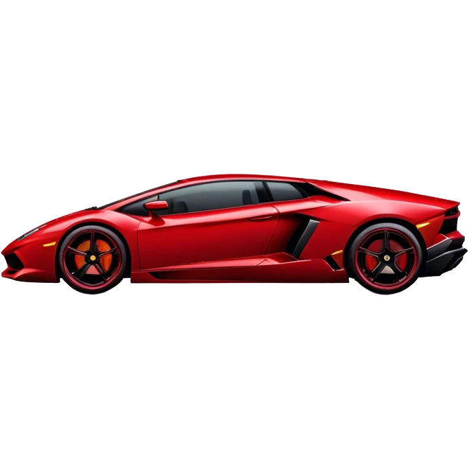 dark Red Lamborghini  emoji