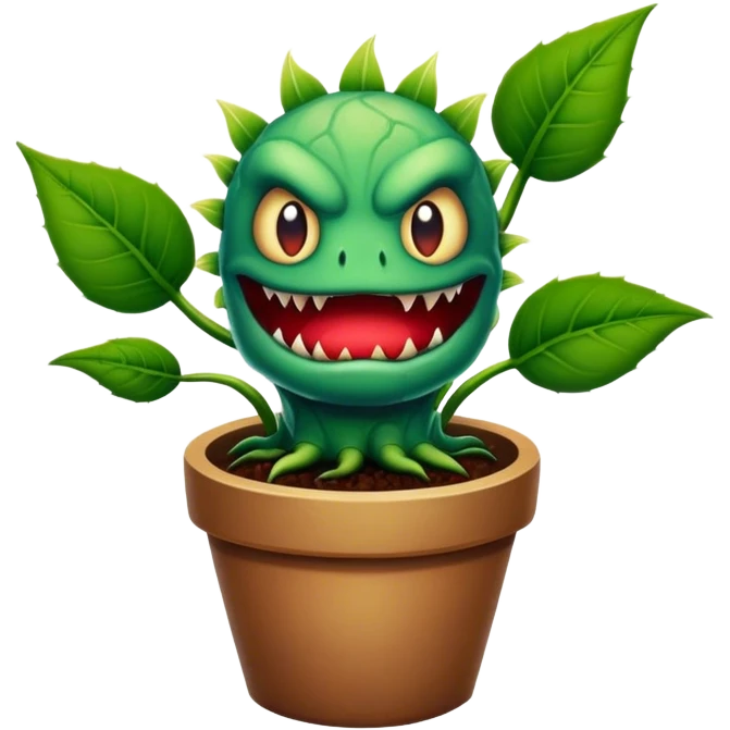 Little shop of horrors plant  emoji