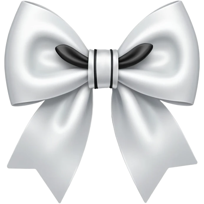 White bow emoji