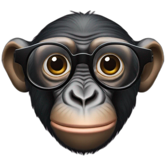 Chimpanzé lunettes de soleil emoji