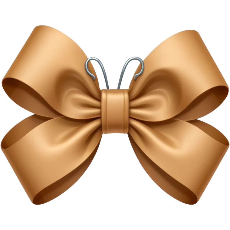 brown paper clip with a bow emoji