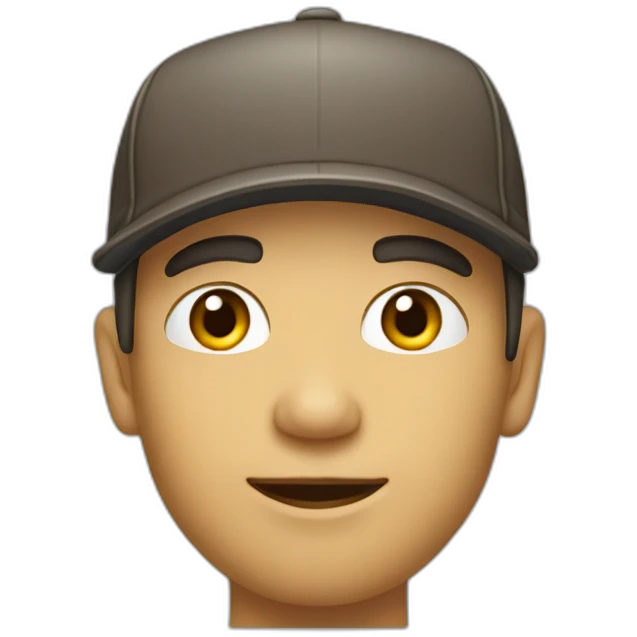 Homme à casquette emoji