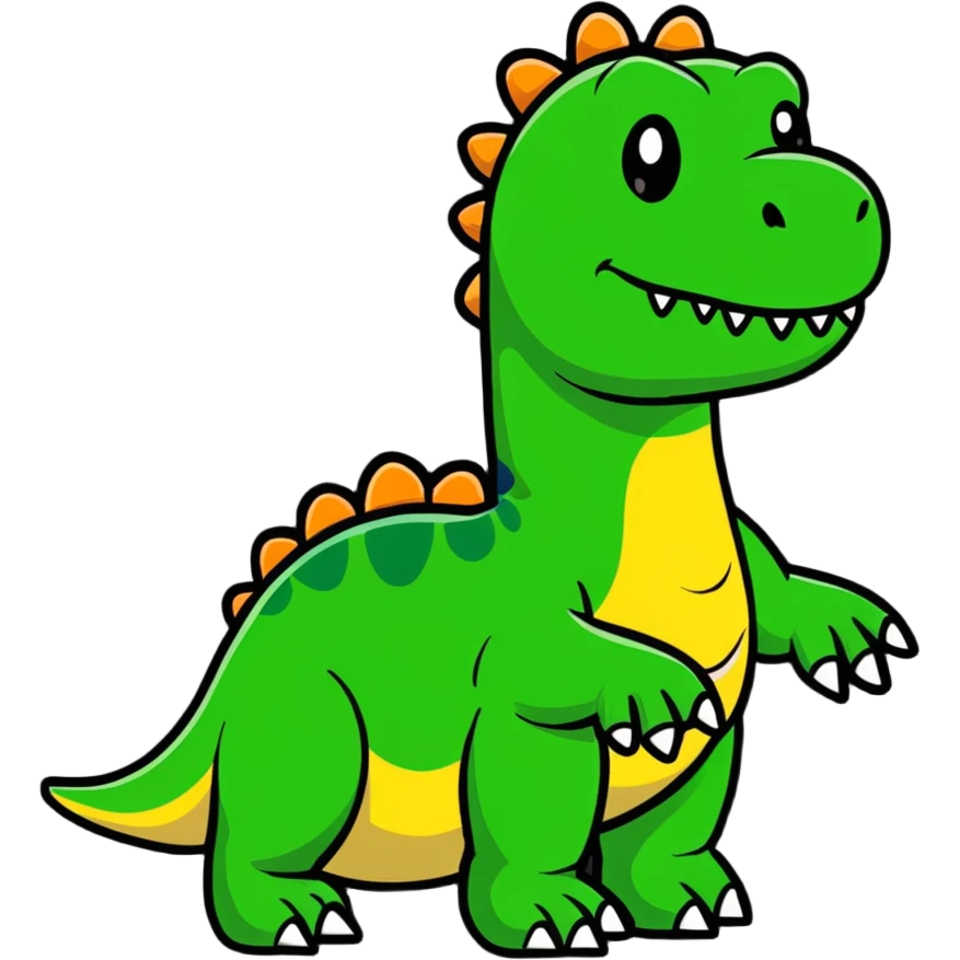 dinosaur with big toes emoji